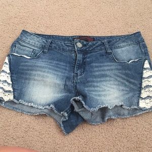 denim shorts
